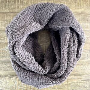 Free People faux fur infinity loop scarf brown